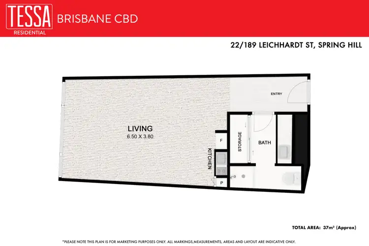 Floorplan of Homely apartment listing, 22/189 Leichhardt Street, Spring Hill QLD 4000