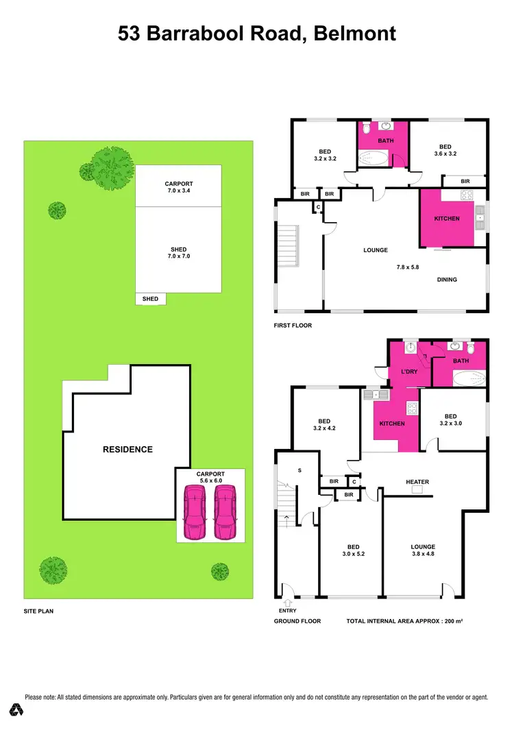 Floorplan of Homely house listing, 53 Barrabool Road, Belmont VIC 3216