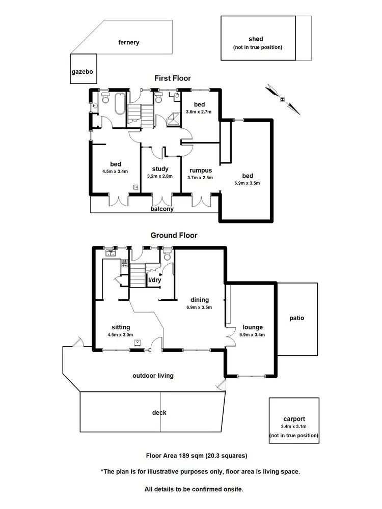 Floorplan of Homely house listing, 28 Elm Crescent, Emerald VIC 3782