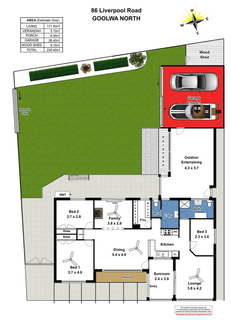 Floorplan of Homely house listing, 86 Liverpool Road, Goolwa North SA 5214