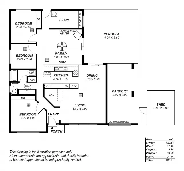 Floorplan of Homely house listing, 7 Caulfield Crescent, Paralowie SA 5108