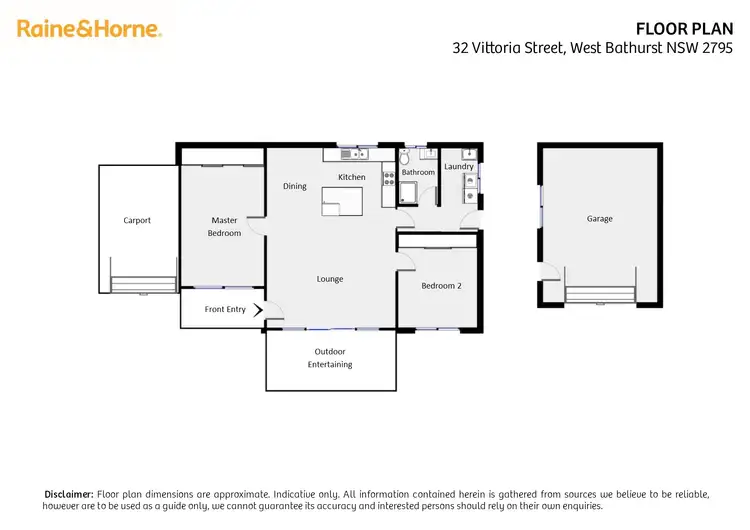 Floorplan of Homely house listing, 32 Vittoria Street, West Bathurst NSW 2795