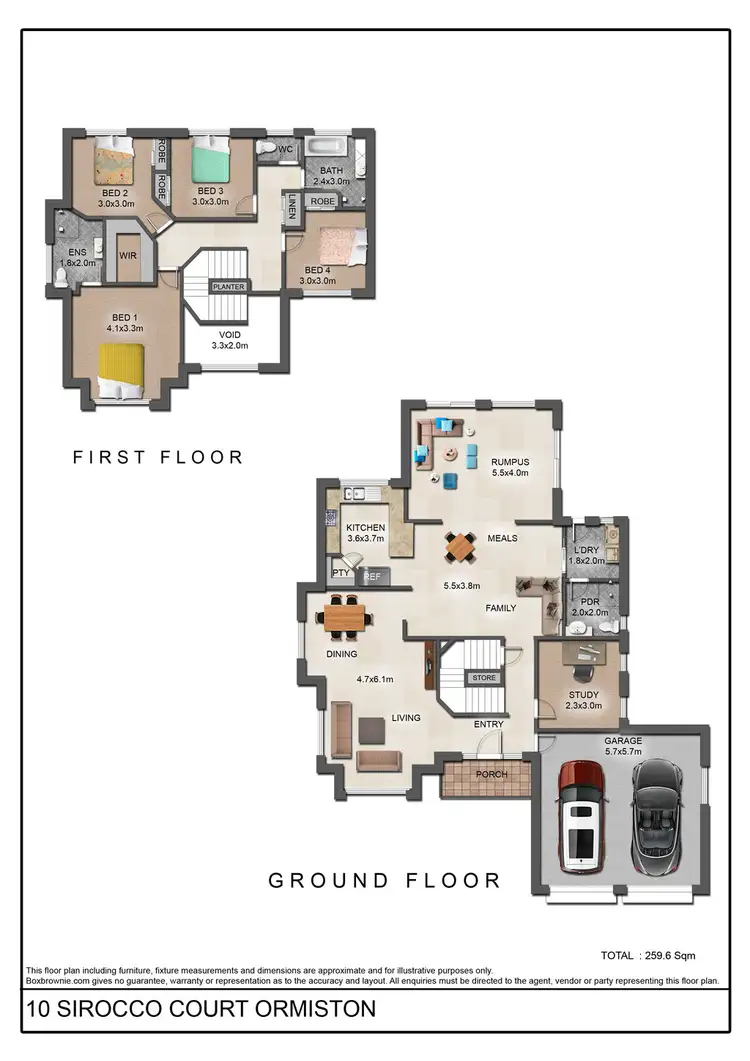 Floorplan of Homely house listing, 10 Sirocco Court, Ormiston QLD 4160