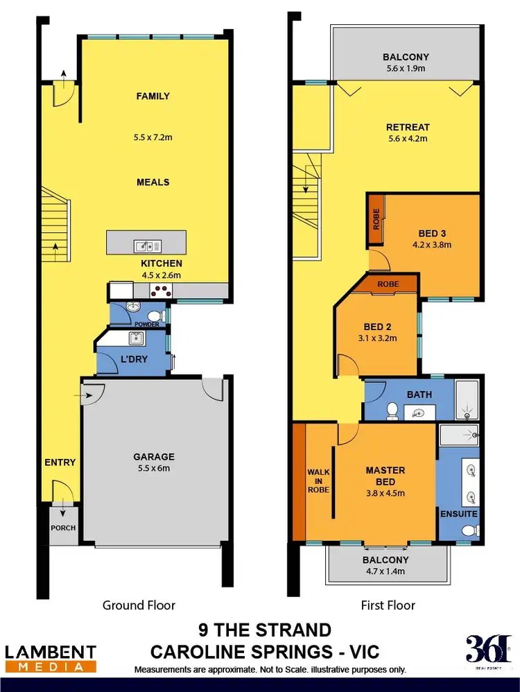 Floorplan of Homely house listing, 9 The Strand, Caroline Springs VIC 3023