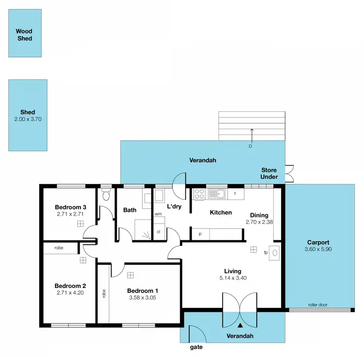 Floorplan of Homely house listing, 218 Hancock Road, Redwood Park SA 5097