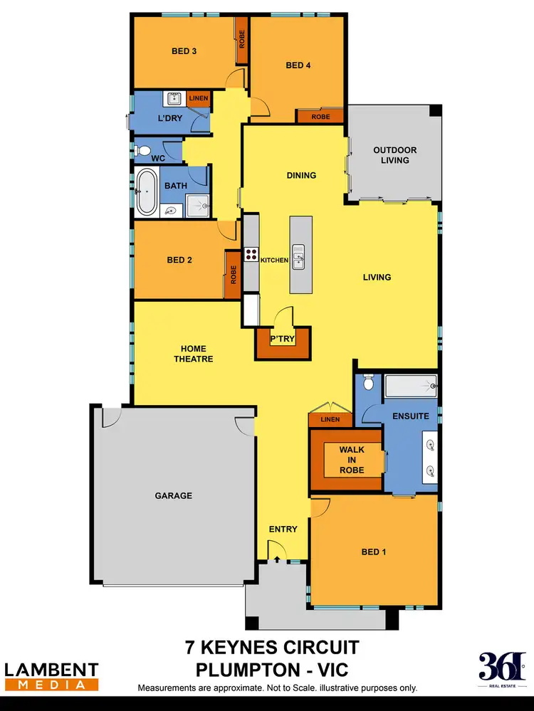 Floorplan of Homely house listing, 7 Keynes Circuit, Plumpton VIC 3335