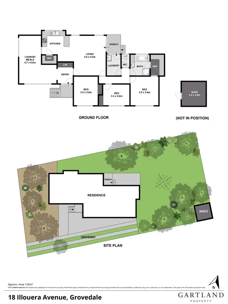 Floorplan of Homely house listing, 18 Illouera Avenue, Grovedale VIC 3216