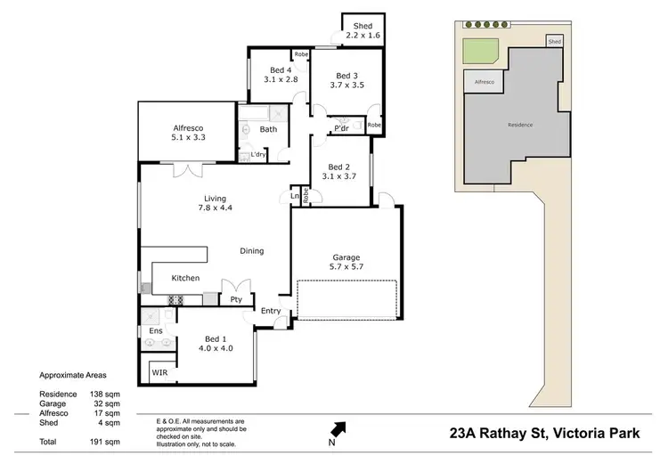 Floorplan of Homely house listing, 23A Rathay Street, Victoria Park WA 6100