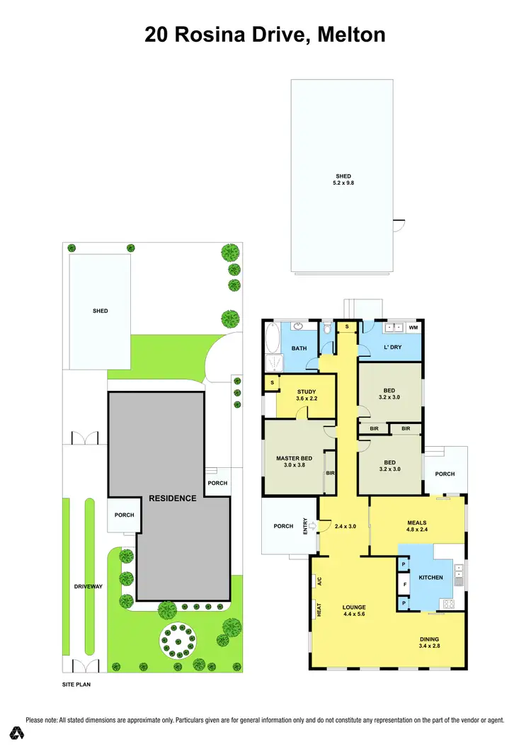 Floorplan of Homely house listing, 20 Rosina Drive, Melton VIC 3337