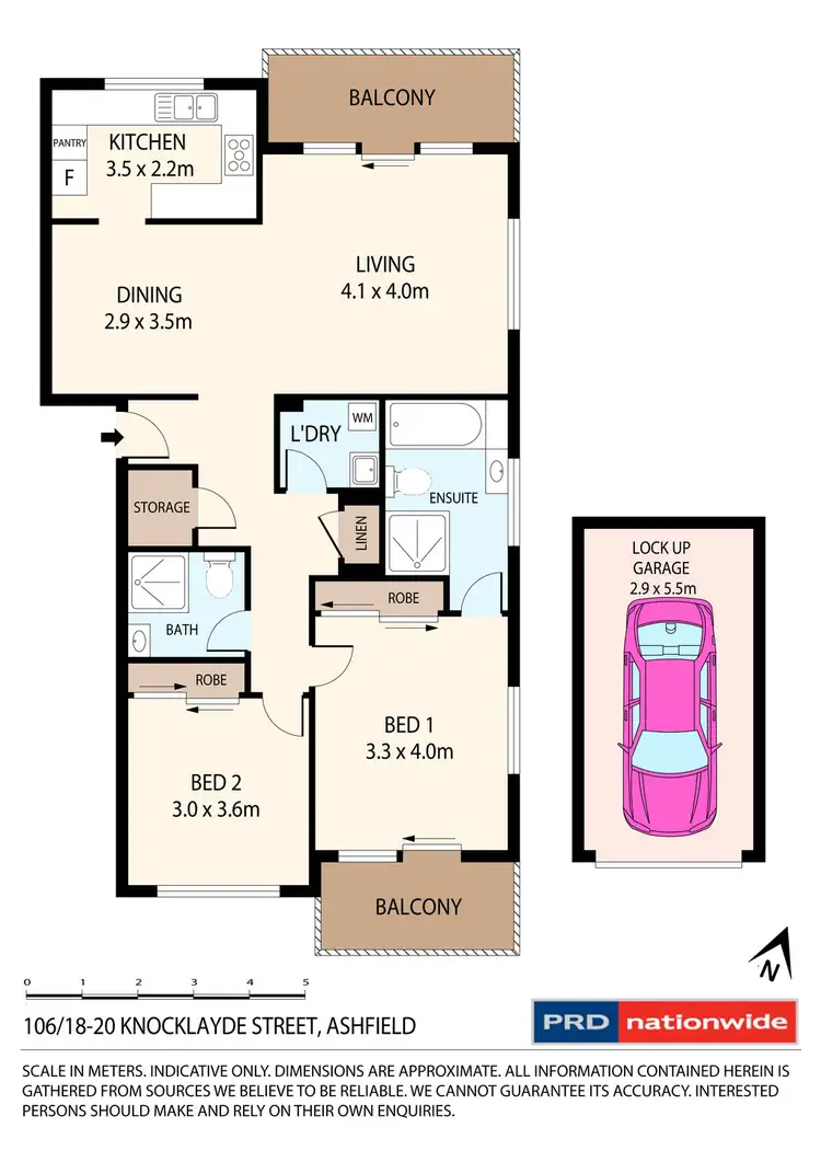 Floorplan of Homely unit listing, 106/18-20 Knocklayde Street, Ashfield NSW 2131