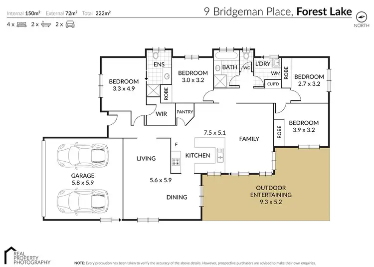 Floorplan of Homely house listing, 9 Bridgeman Place, Forest Lake QLD 4078