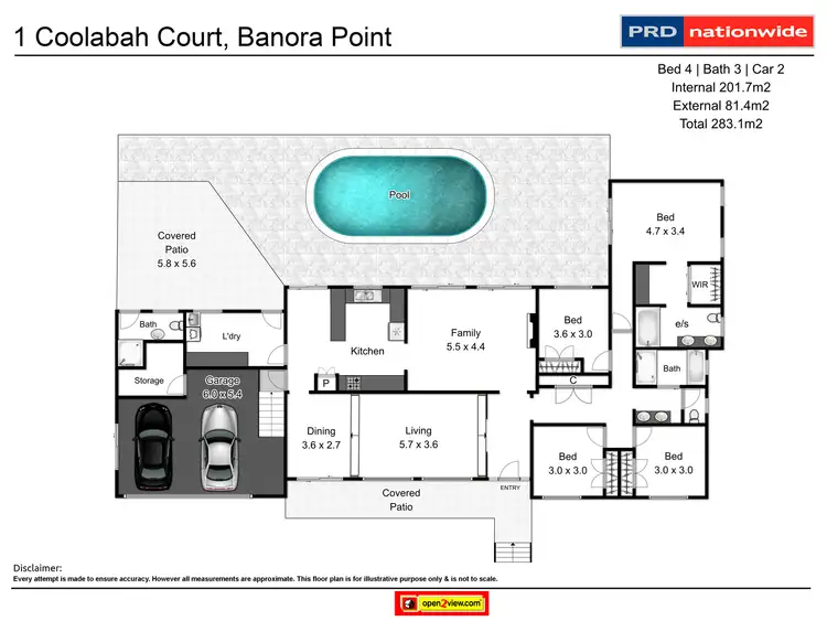 Floorplan of Homely house listing, 1 Coolabah Court, Banora Point NSW 2486