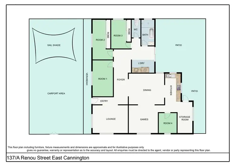 Floorplan of Homely house listing, 137A Renou St, East Cannington WA 6107