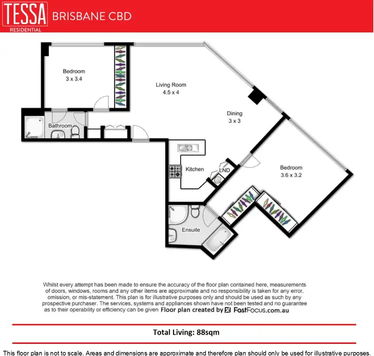 Floorplan of Homely apartment listing, 4601/501 Adelaide Street, Brisbane City QLD 4000