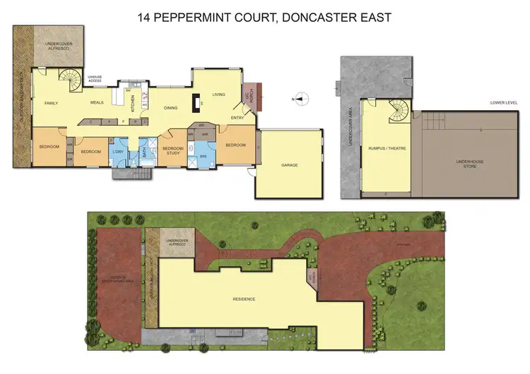 Floorplan of Homely house listing, 14 Peppermint Court, Doncaster East VIC 3109