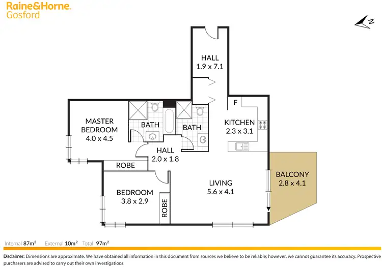 Floorplan of Homely unit listing, 241/80 John Whiteway Drive, Gosford NSW 2250