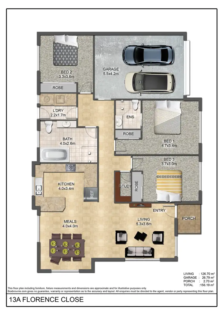 Floorplan of Homely house listing, 13A Florence Close, Mudgee NSW 2850