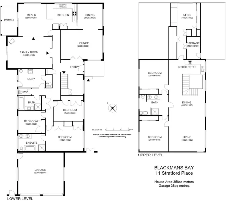 Floorplan of Homely house listing, 11 Stratford Place, Blackmans Bay TAS 7052