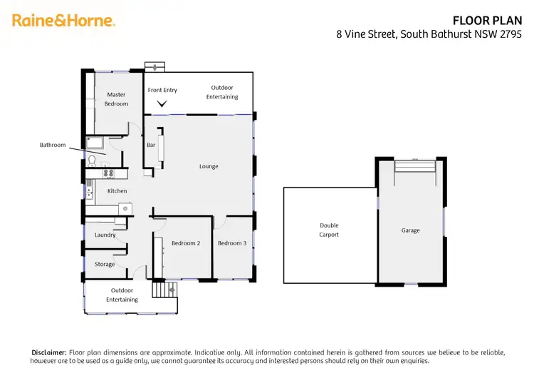 Floorplan of Homely house listing, 8 Vine Street, South Bathurst NSW 2795