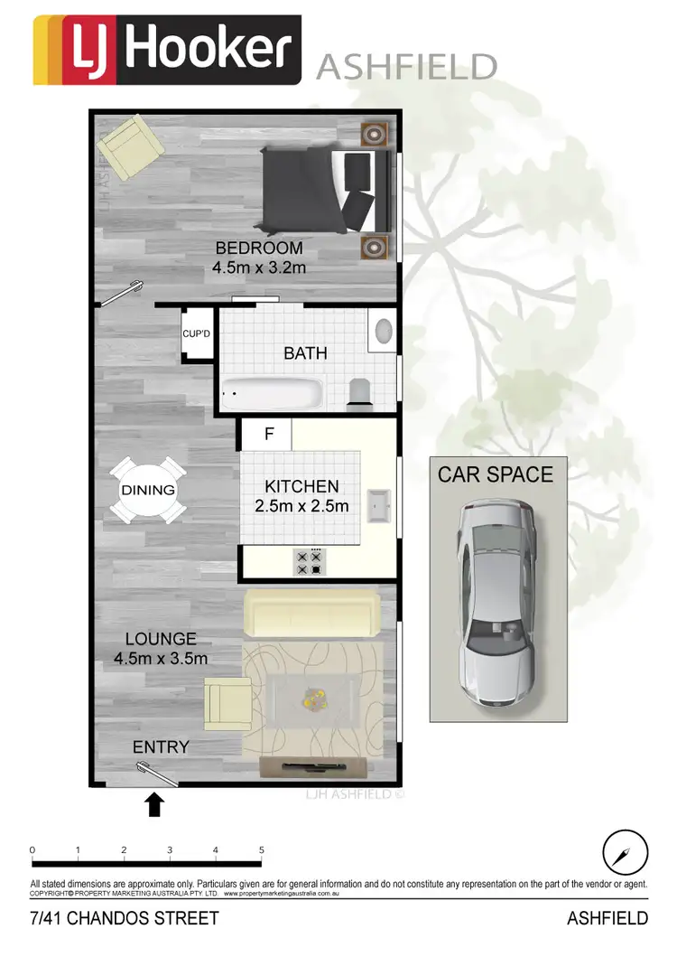 Floorplan of Homely unit listing, 7/41 Chandos Street, Ashfield NSW 2131