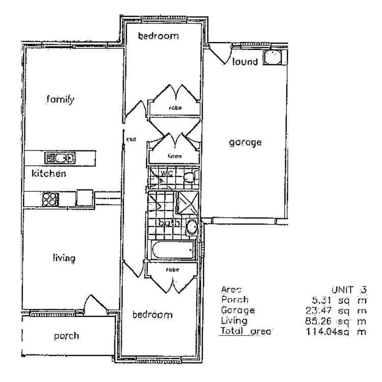Floorplan of Homely townhouse listing, 3/9 Dodsworth Street, Queanbeyan East NSW 2620