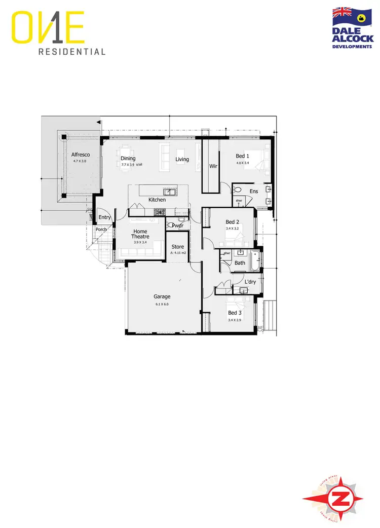 Floorplan of Homely house listing, 15a Ellison Street, Willagee WA 6156