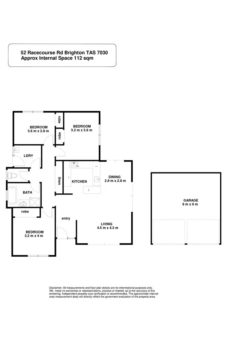Floorplan of Homely house listing, 52 Racecourse Road, Brighton TAS 7030