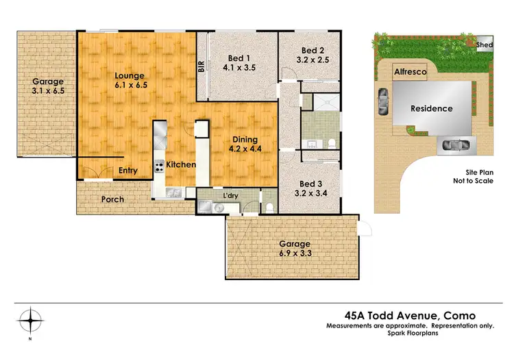Floorplan of Homely house listing, 45A Todd Avenue, Como WA 6152