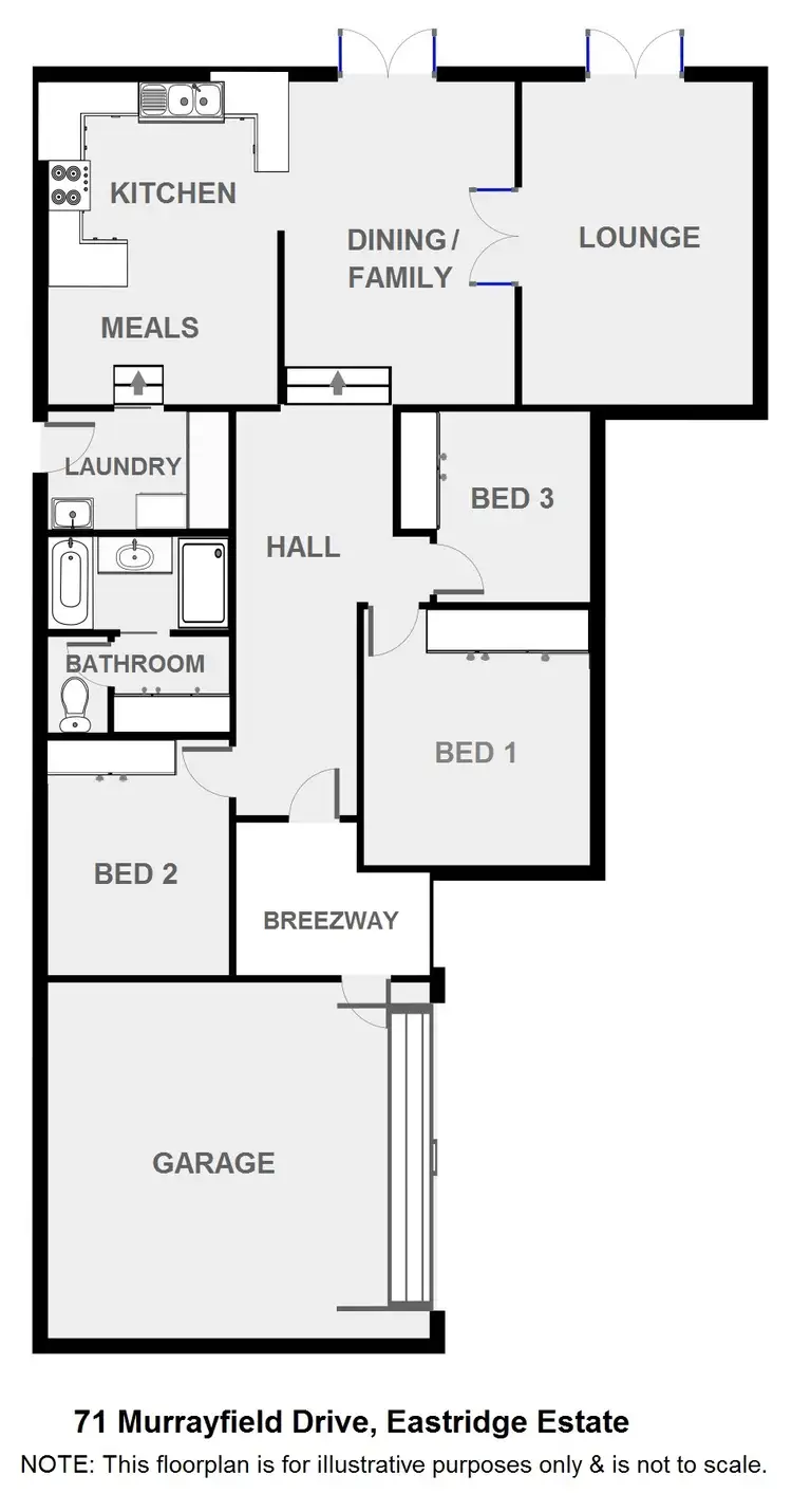 Floorplan of Homely house listing, 71 Murrayfield Drive, Dubbo NSW 2830