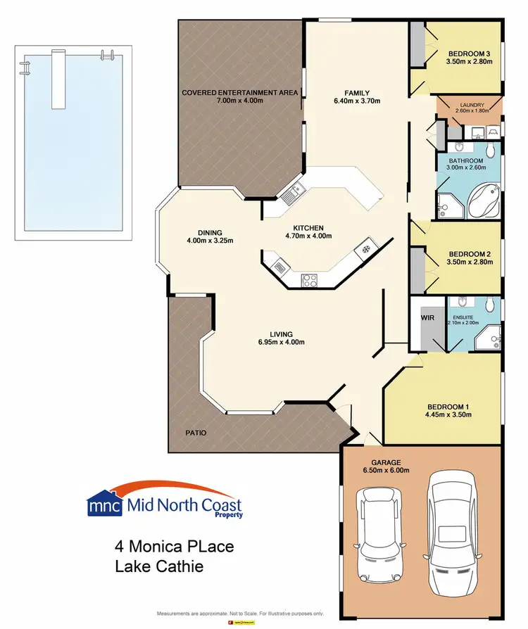 Floorplan of Homely house listing, 4 Monica Place, Lake Cathie NSW 2445