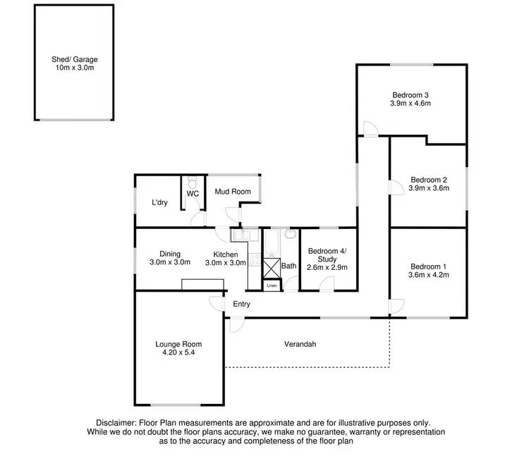 Floorplan of Homely house listing, 6 Carapook Street, Mount Gambier SA 5290