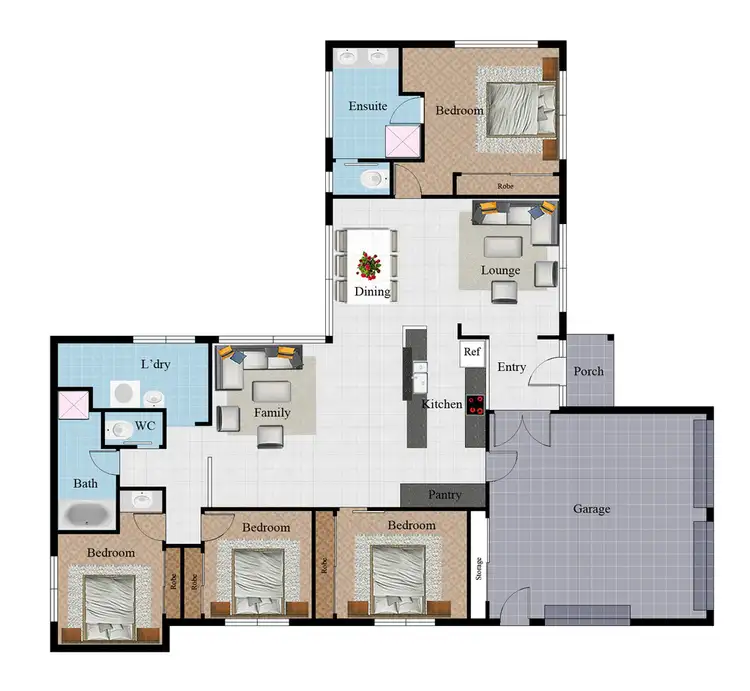 Floorplan of Homely house listing, 4 Mahogany Court, Bushland Beach QLD 4818
