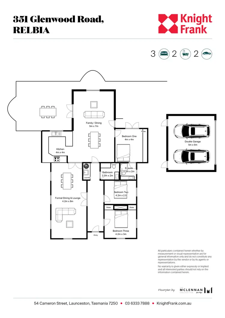 Floorplan of Homely house listing, 351 Glenwood Road, Relbia TAS 7258