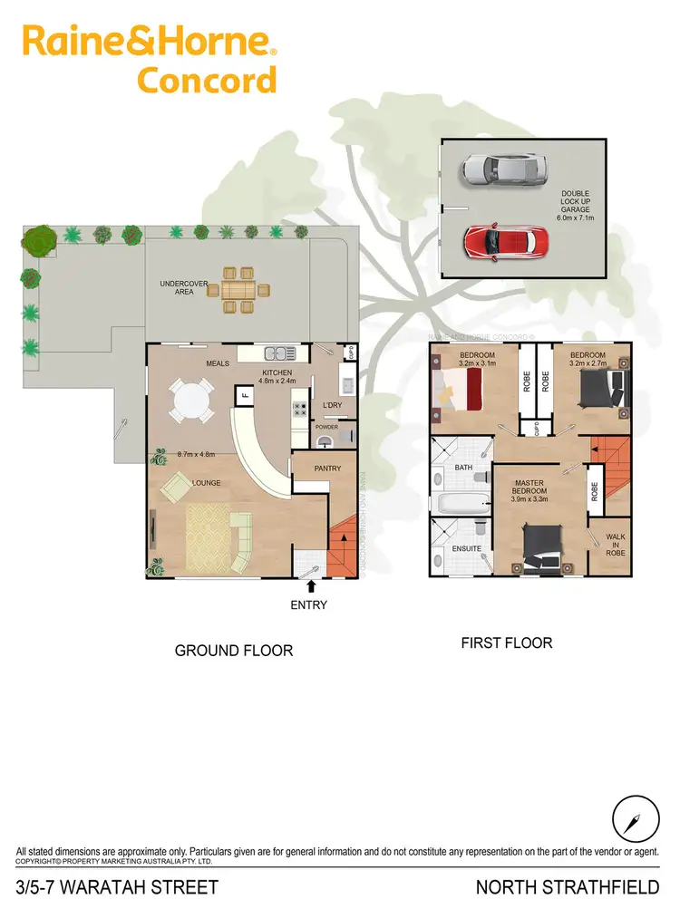 Floorplan of Homely townhouse listing, 3/5-7 Waratah Street, North Strathfield NSW 2137