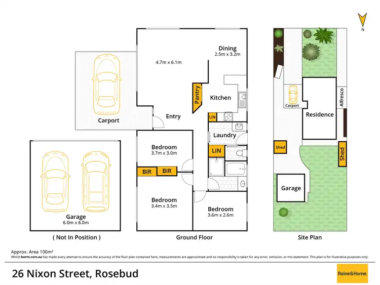 Floorplan of Homely house listing, 26 NIXON STREET, Rosebud VIC 3939