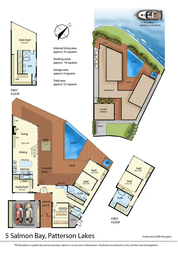 Floorplan of Homely house listing, 5 Salmon Bay, Patterson Lakes VIC 3197