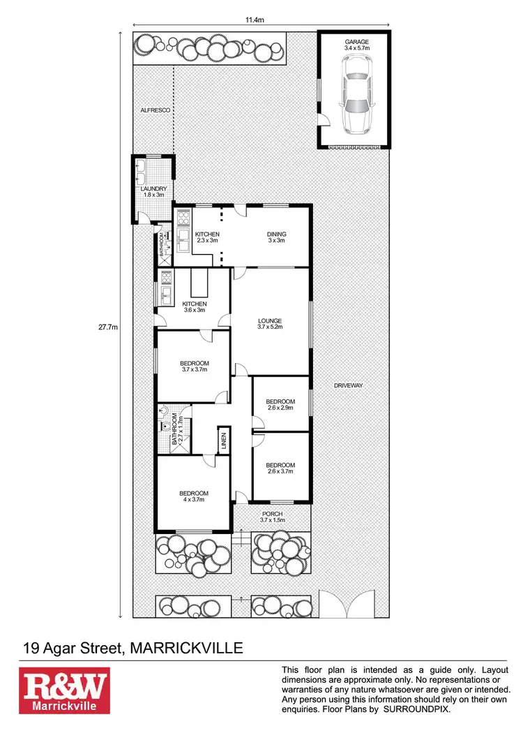 Floorplan of Homely house listing, 19 Agar Street, Marrickville NSW 2204