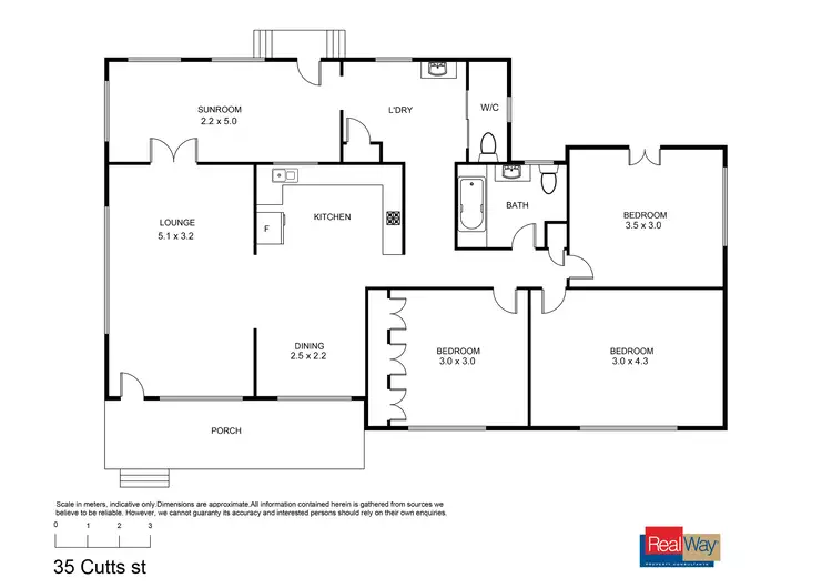 Floorplan of Homely house listing, 35 Cutts Street, Margate QLD 4019
