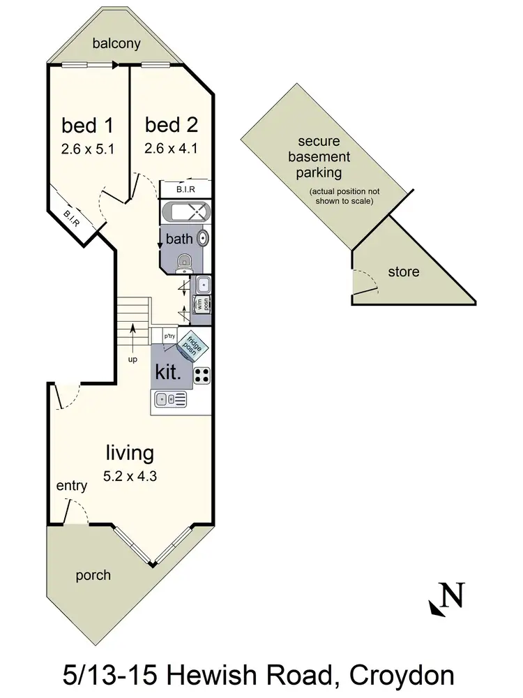 Floorplan of Homely apartment listing, 5/13-15 Hewish Road, Croydon VIC 3136