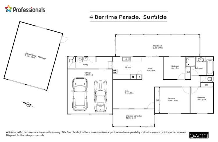 Floorplan of Homely house listing, 4 Berrima Parade, Surfside NSW 2536