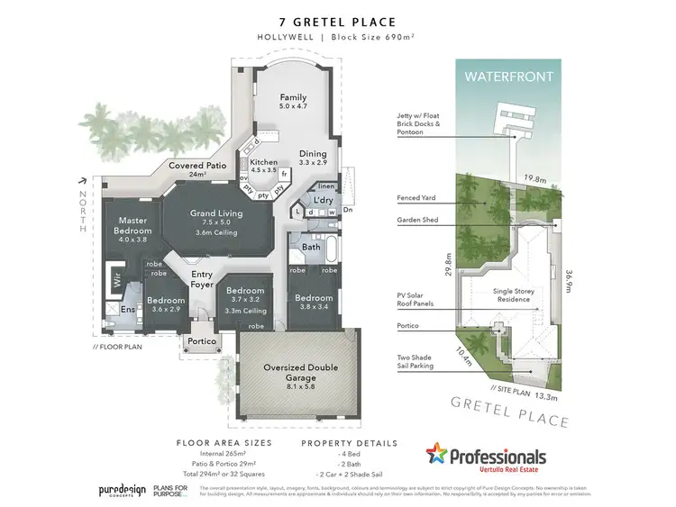 Floorplan of Homely house listing, 7 Gretel Place, Hollywell QLD 4216