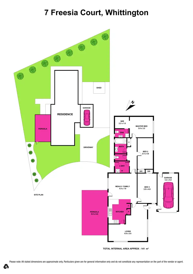 Floorplan of Homely house listing, 7 Freesia Court, Whittington VIC 3219