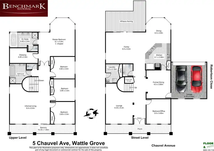 Floorplan of Homely house listing, 5 Chauvel Avenue, Wattle Grove NSW 2173