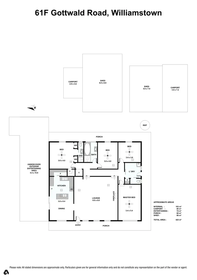 Floorplan of Homely house listing, 61F Gottwald Road, Williamstown SA 5351