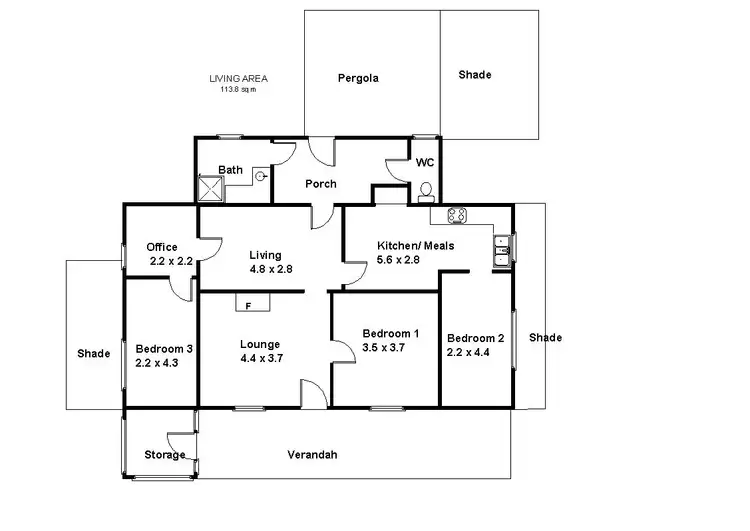 Floorplan of Homely house listing, 11 Thayne Terrace, Lyrup SA 5343