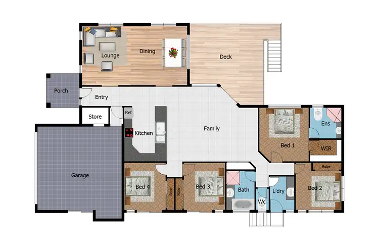 Floorplan of Homely house listing, 152 Goicoechea Drive, Bushland Beach QLD 4818