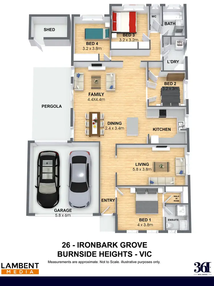 Floorplan of Homely house listing, 26 IRONBARK GROVE, Burnside Heights VIC 3023