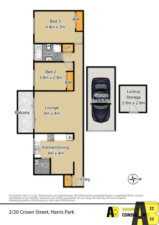 Floorplan of Homely unit listing, 2/20 CROWN STREET, Harris Park NSW 2150