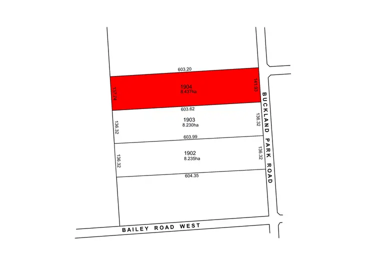 Floorplan of Homely land listing, Lot 1904 Buckland Park Road, Two Wells SA 5501