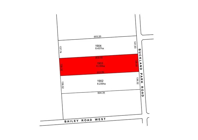 Floorplan of Homely land listing, Lot 1903 Buckland Park Road, Two Wells SA 5501
